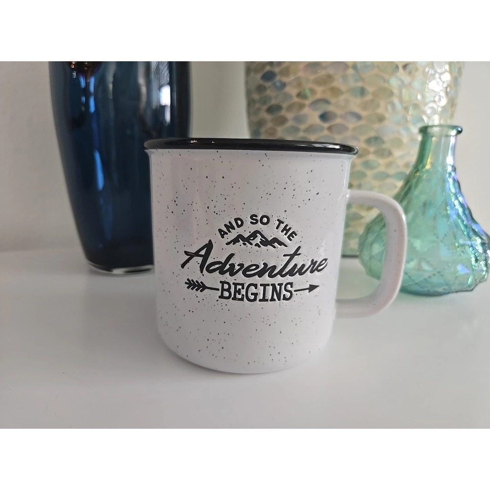 Members Mark And So The Adventure Begins Retro Camping Coffee Tea Mug Cup